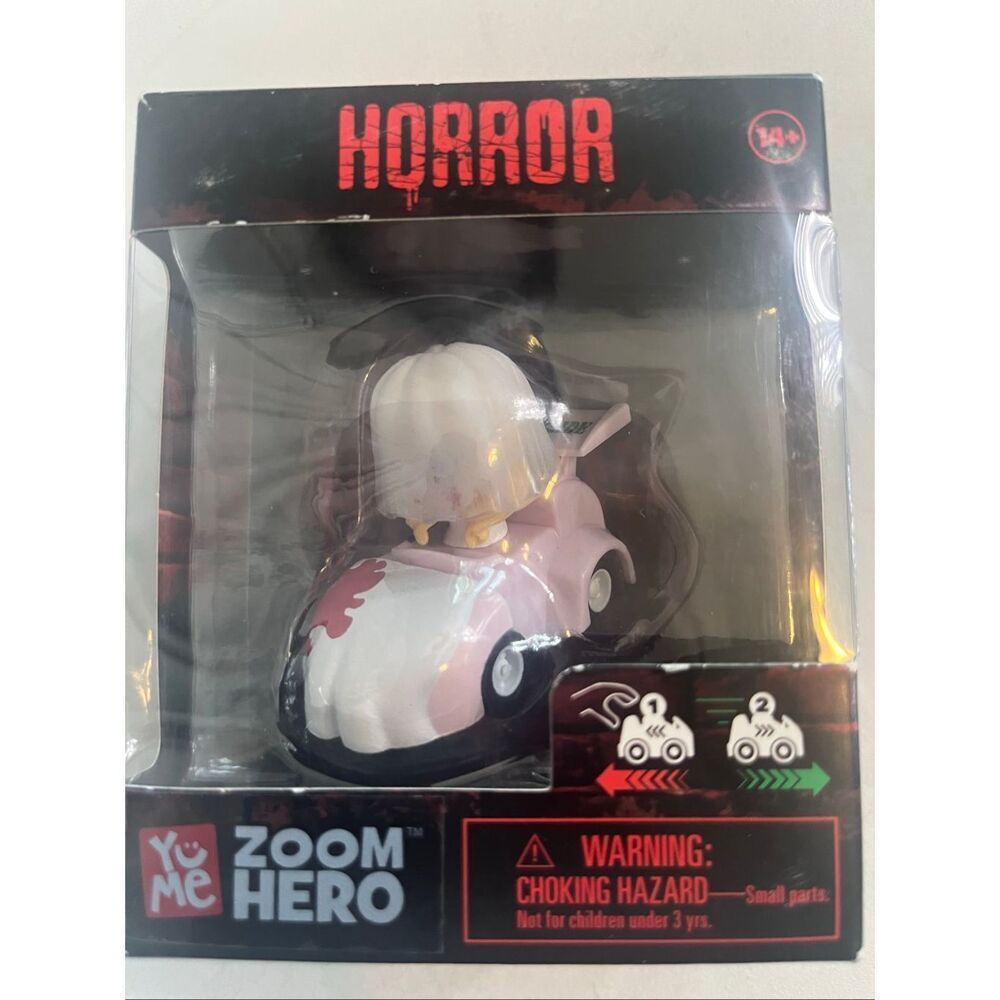 YuMe Zoom Hero Horror Series “The Bloody Bride" Pull Back Toy Car NWOT